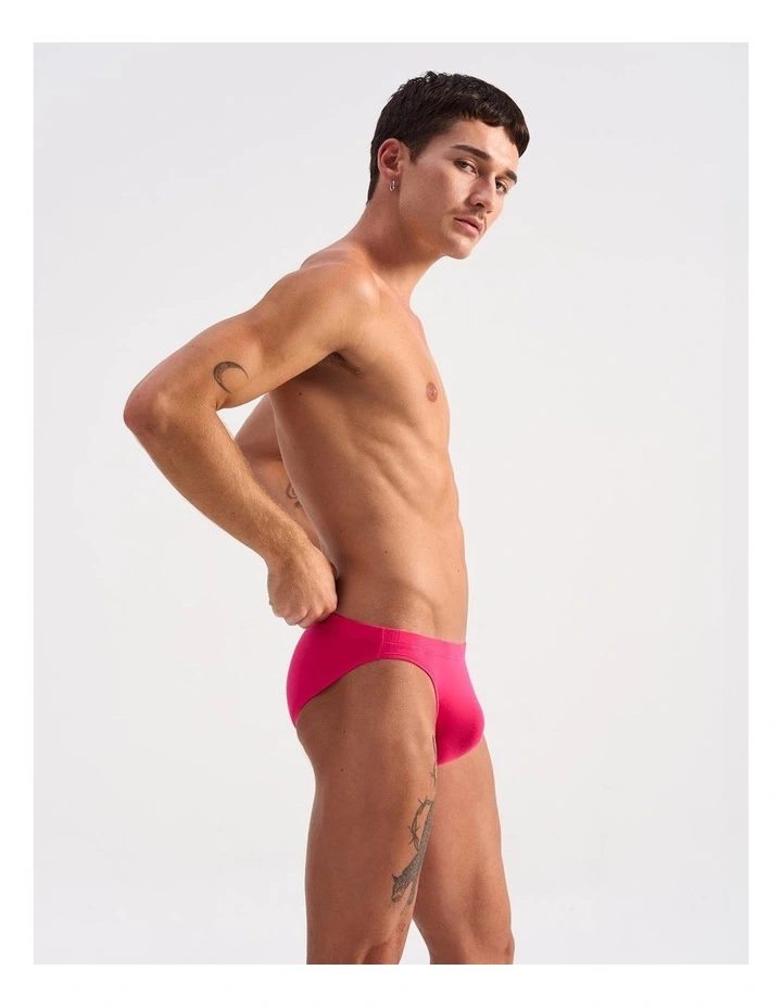 Body Bamboo Bikini Brief in Fuchsia image 2