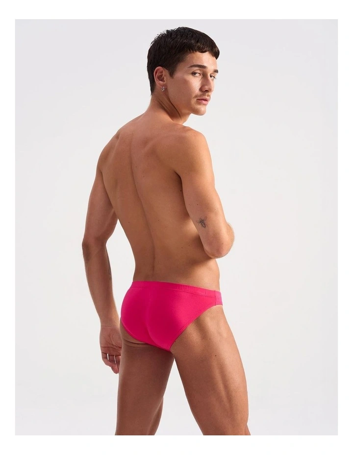 Body Bamboo Bikini Brief in Fuchsia image 3