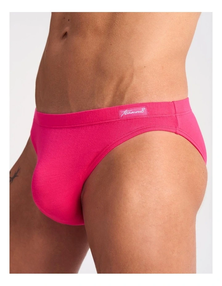 Body Bamboo Bikini Brief in Fuchsia image 4