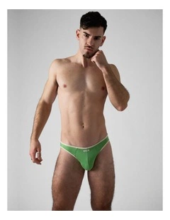 Flaunt Bikini Brief in Matcha