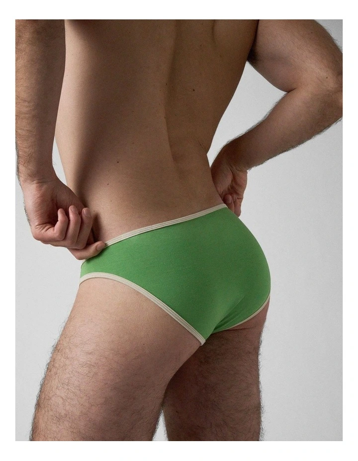 Flaunt Bikini Brief in Matcha image 2