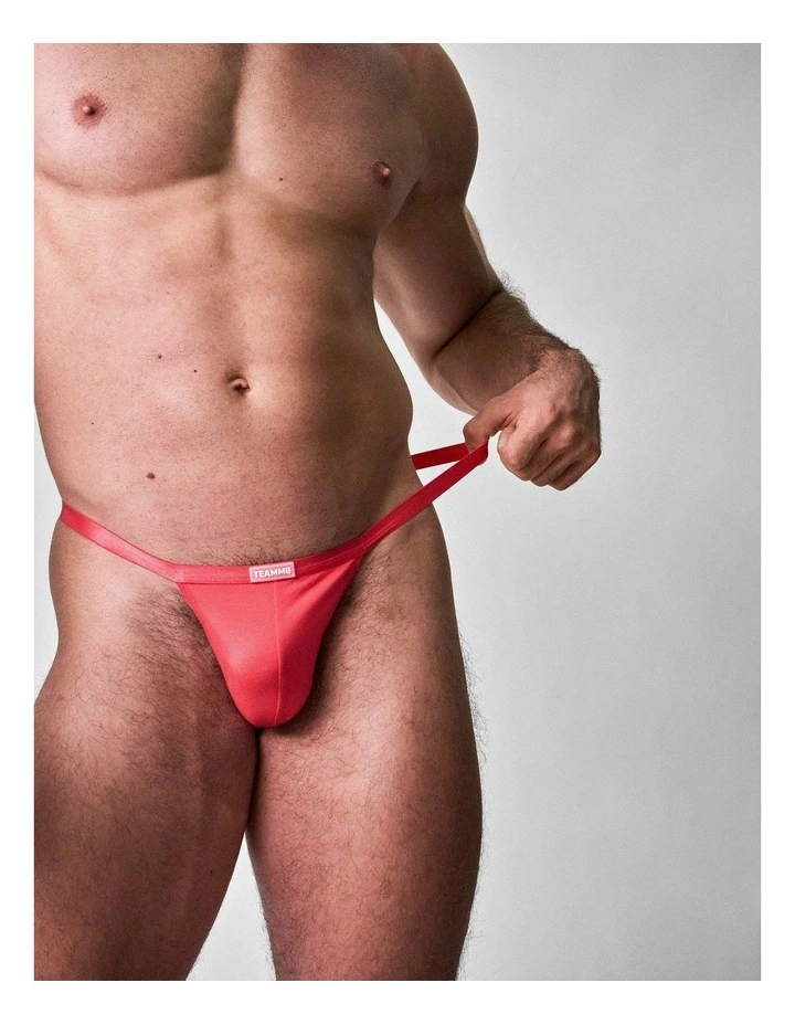 You Bamboo Micro Thong in Watermelon image 3