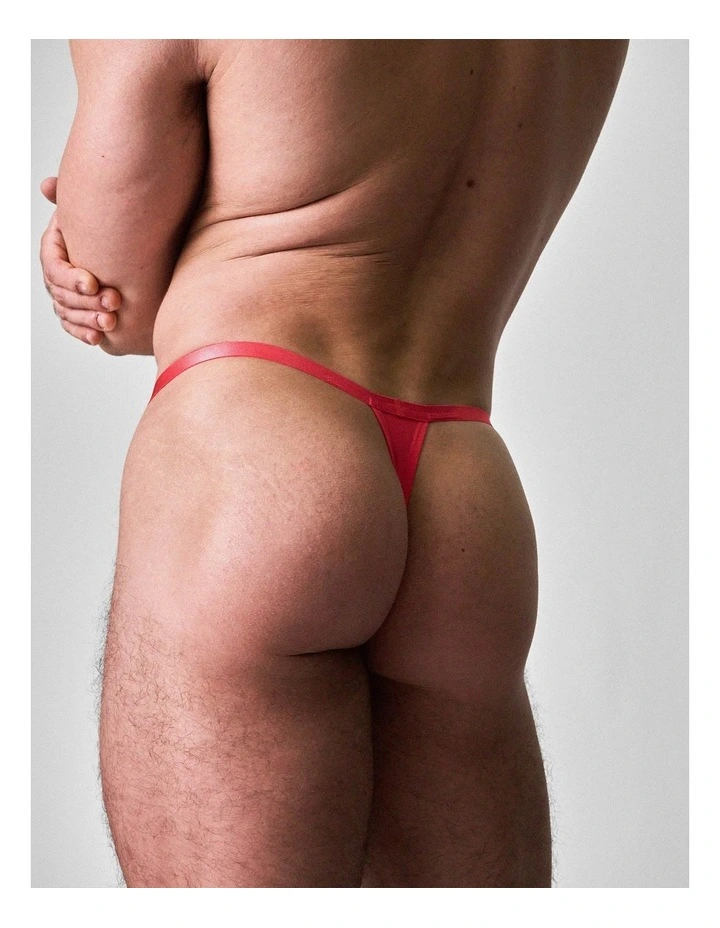 You Bamboo Micro Thong in Watermelon image 4