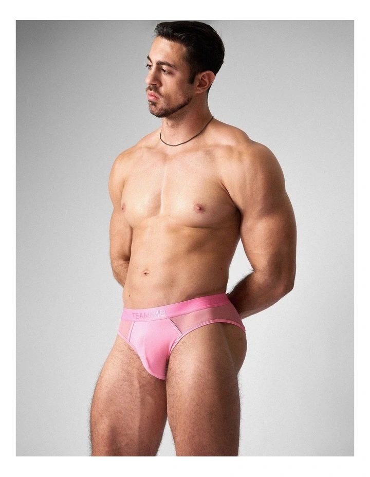 Score Sheer Slim Brief in Blush image 4