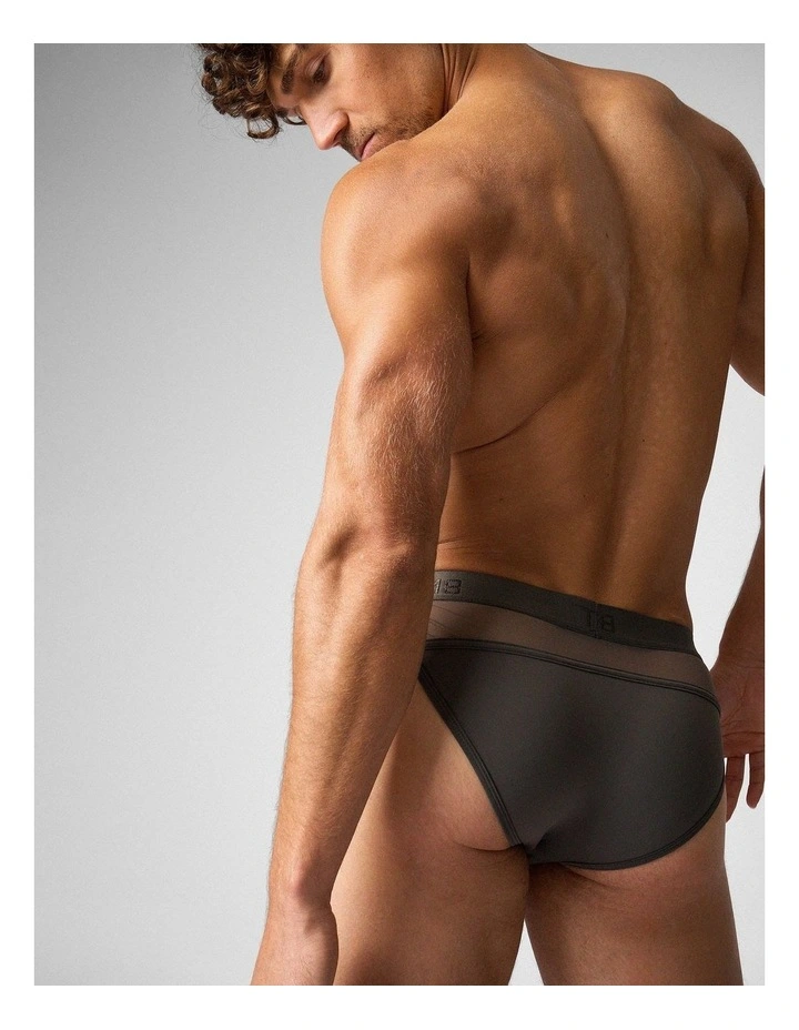 Score Sheer Sports Brief in Pewter image 5