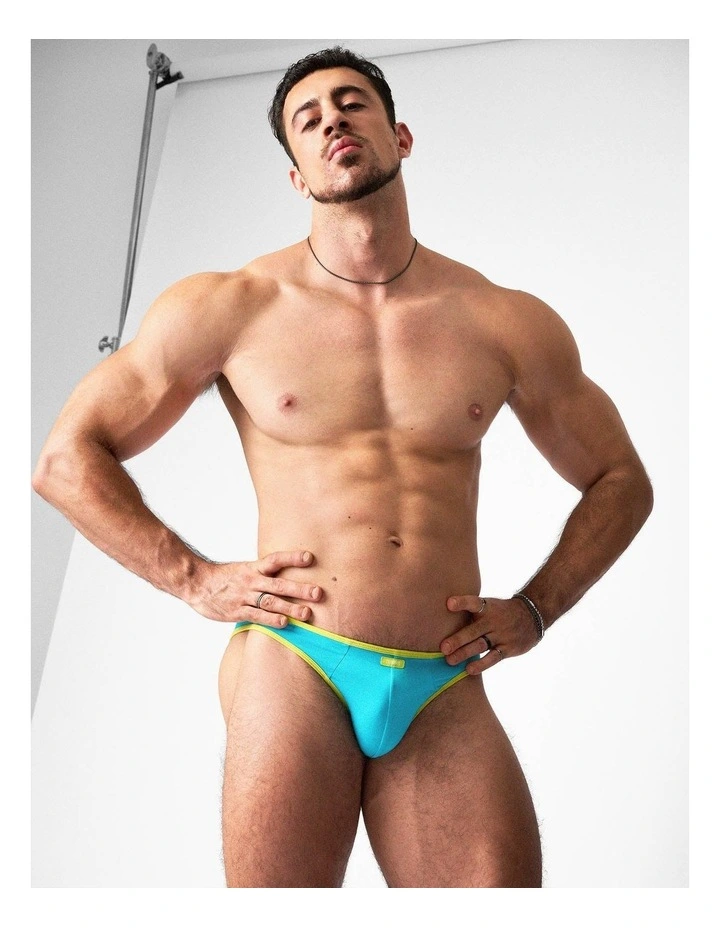 Flaunt Bikini Brief in Aqua image 3