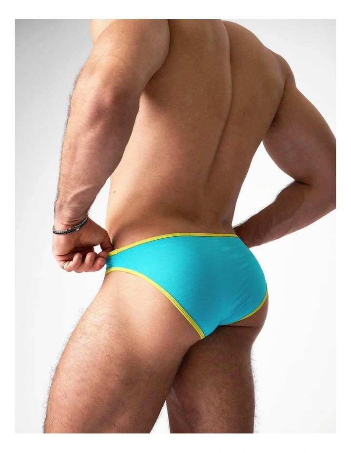 Flaunt Bikini Brief in Aqua image 4