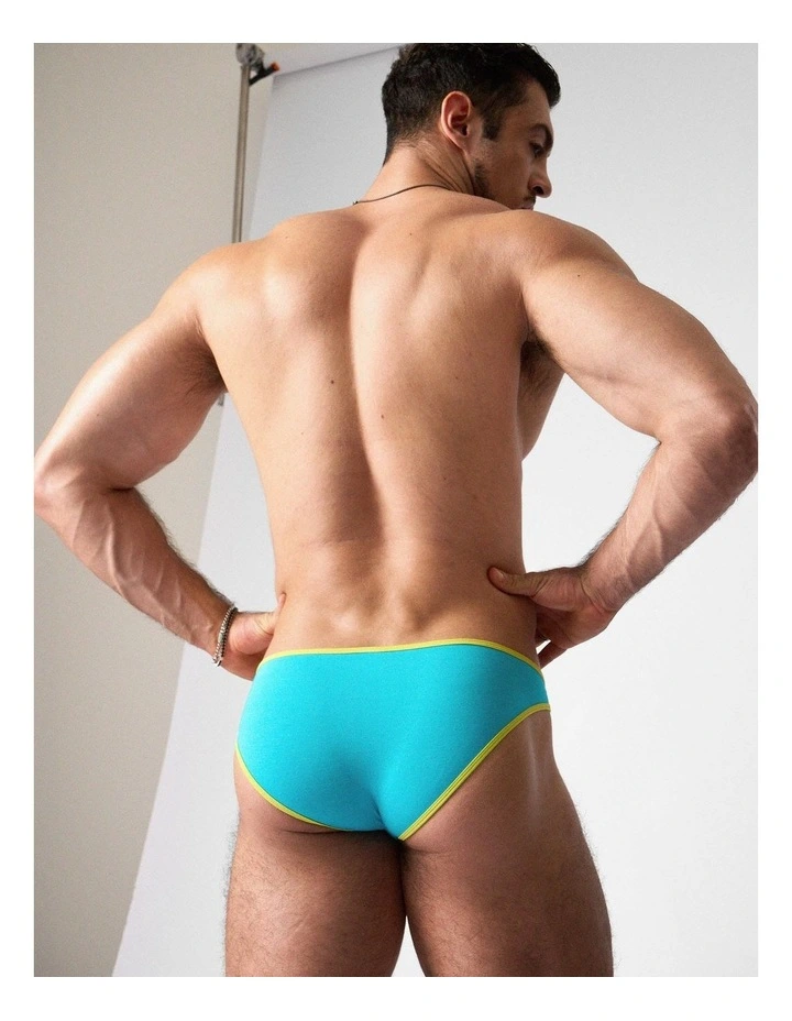 Flaunt Bikini Brief in Aqua image 5