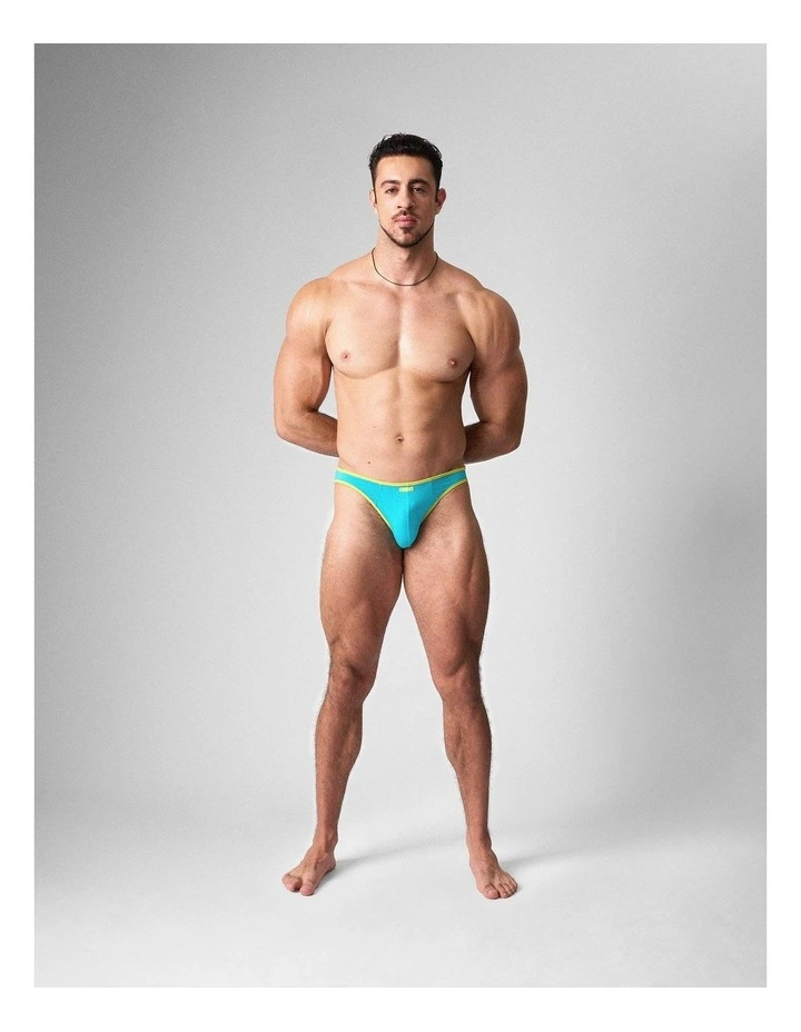 Flaunt Bikini Brief in Aqua image 6