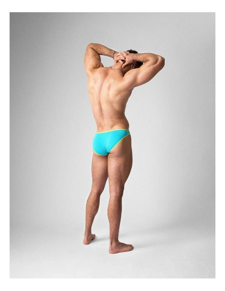 Flaunt Bikini Brief in Aqua image 7