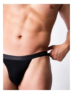 Team Cotton Micro Brief in Onyx