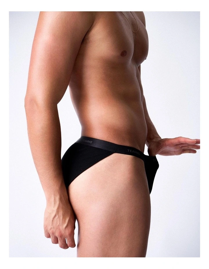 Team Cotton Micro Brief in Onyx image 2
