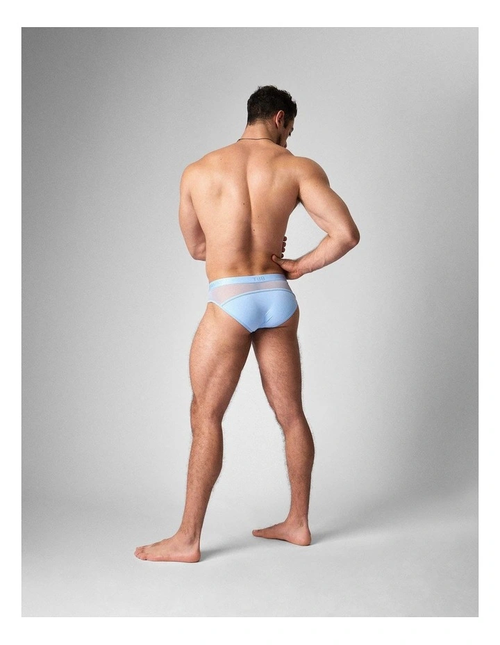 Score Sheer Slim Brief in Arctic Blue image 2