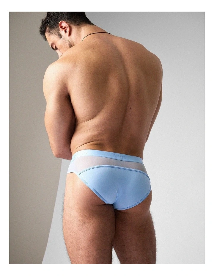 Score Sheer Slim Brief in Arctic Blue image 3