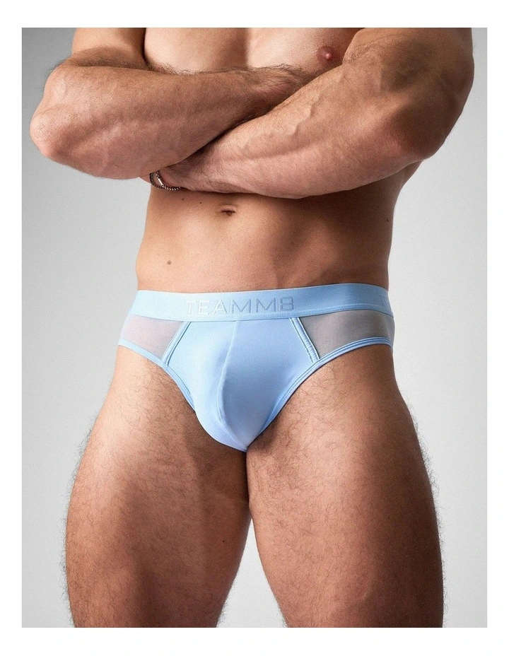 Score Sheer Slim Brief in Arctic Blue image 4