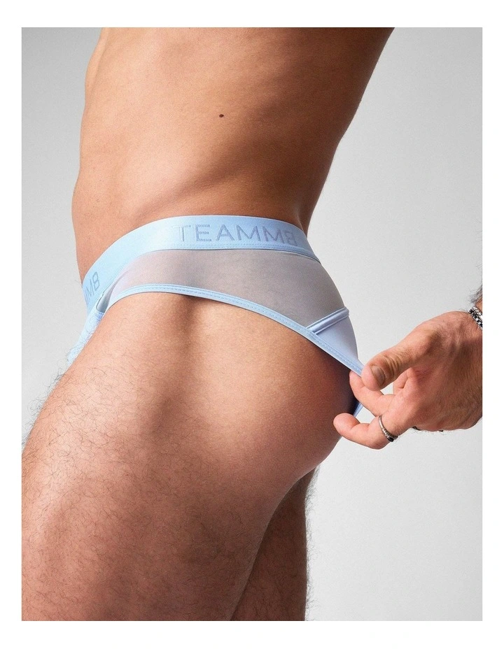 Score Sheer Slim Brief in Arctic Blue image 5