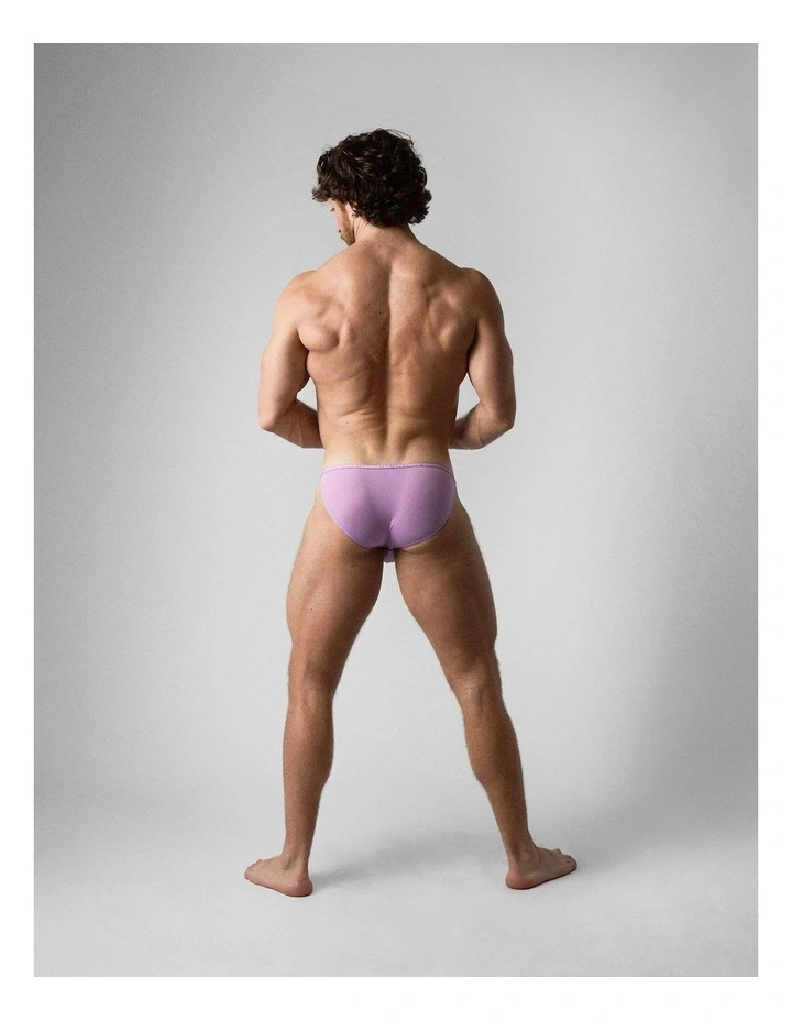 Glide Micro Brief in Lilac image 6