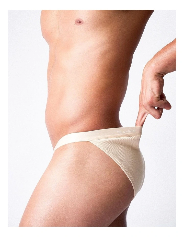 Team Cotton Micro Brief in Ecru image 1