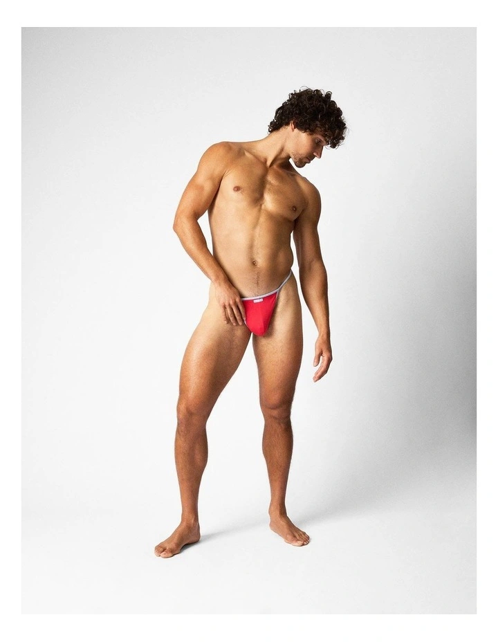 Flaunt Micro Thong in Cherry image 2