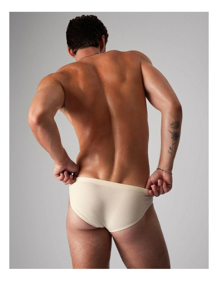 Eclipse Bikini Brief in Ecru image 4