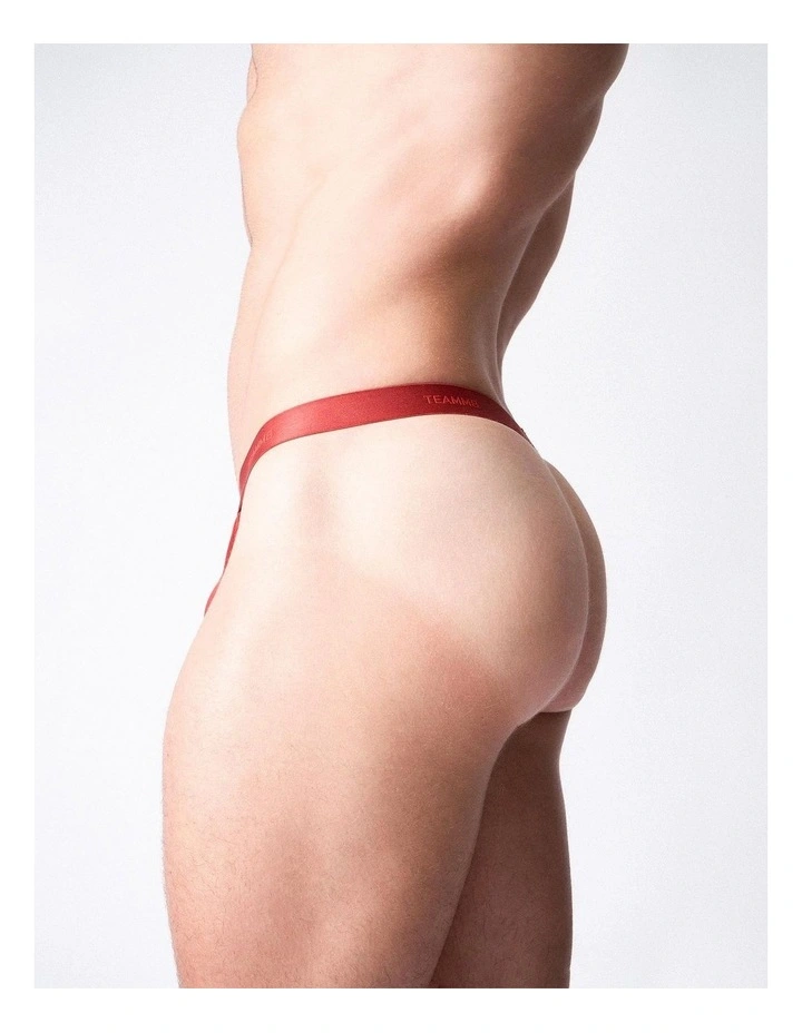 Team Cotton Micro Thong in Amber image 6