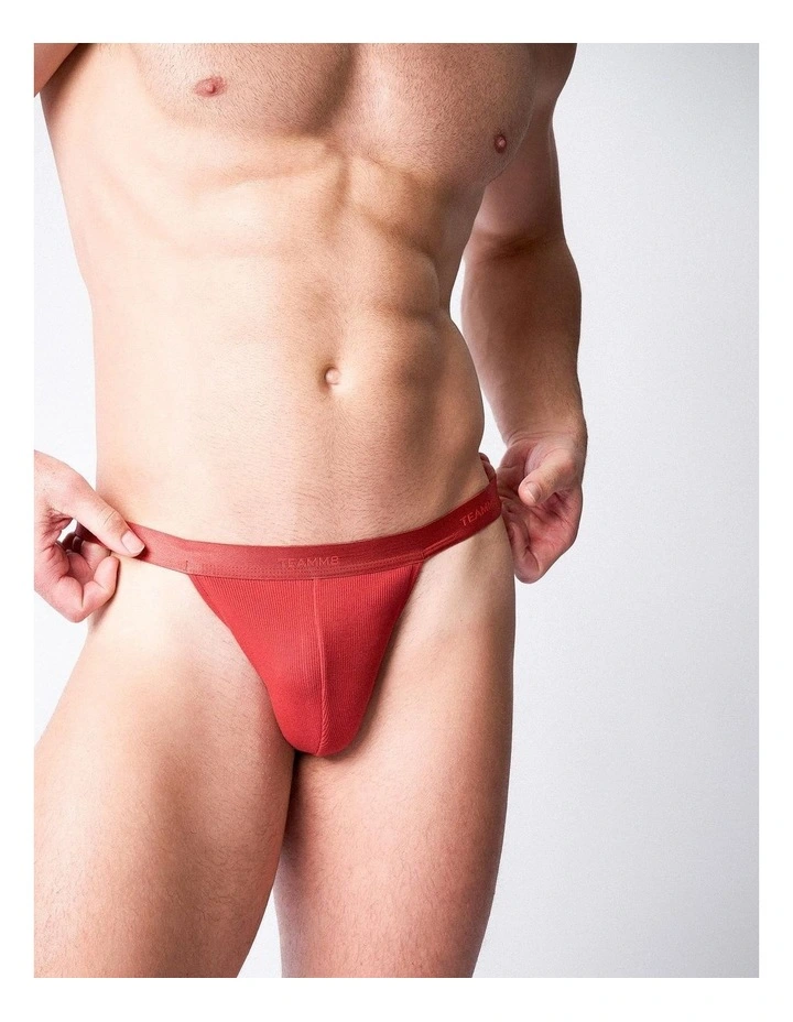 Team Cotton Micro Thong in Amber image 7