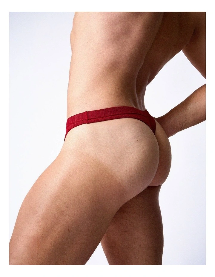 Romeo Sheer Thong in Cherry image 5