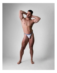 Flaunt Micro Thong in Cyber Grey