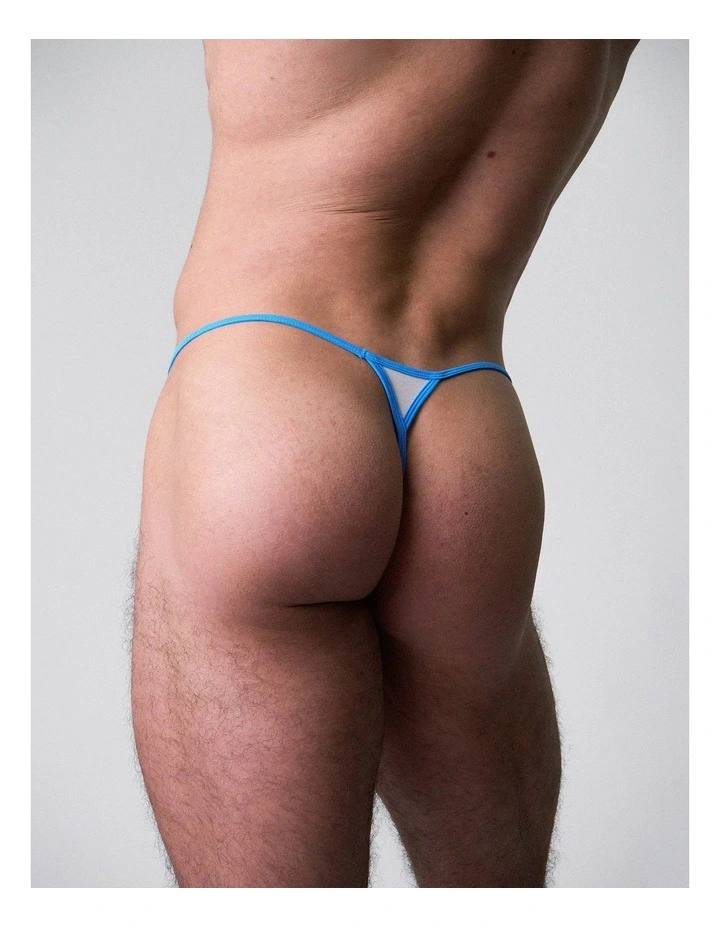 Flaunt Micro Thong in Cyber Grey image 6