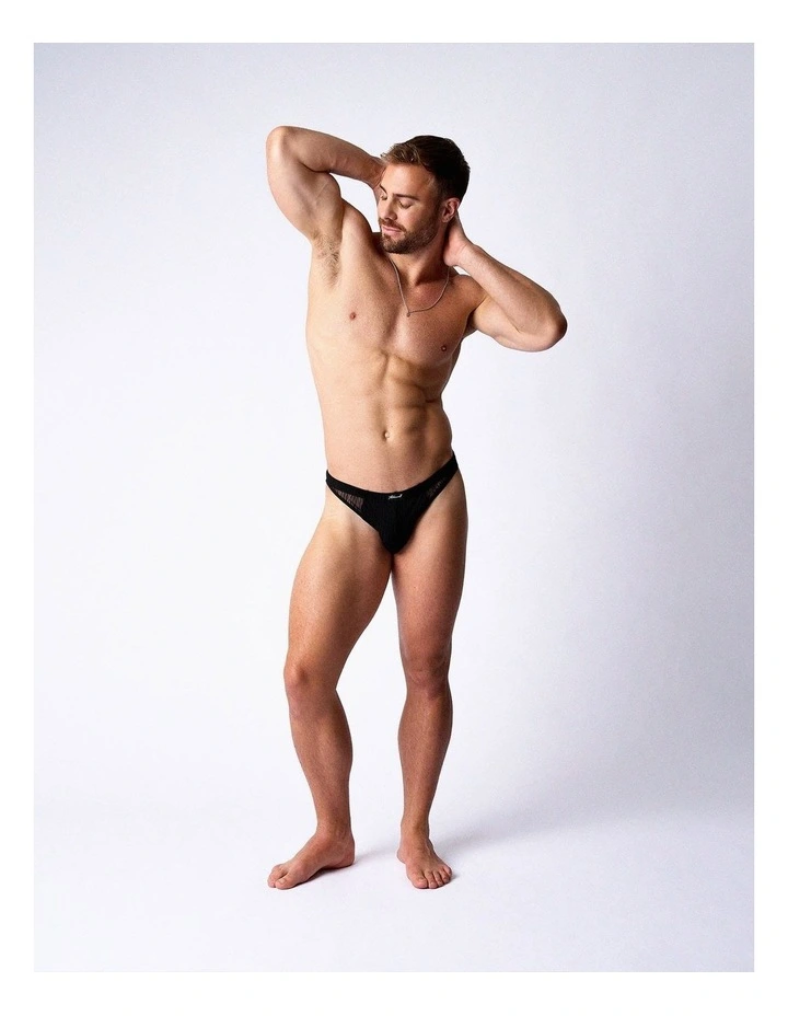 Romeo Sheer Thong in Noir image 1