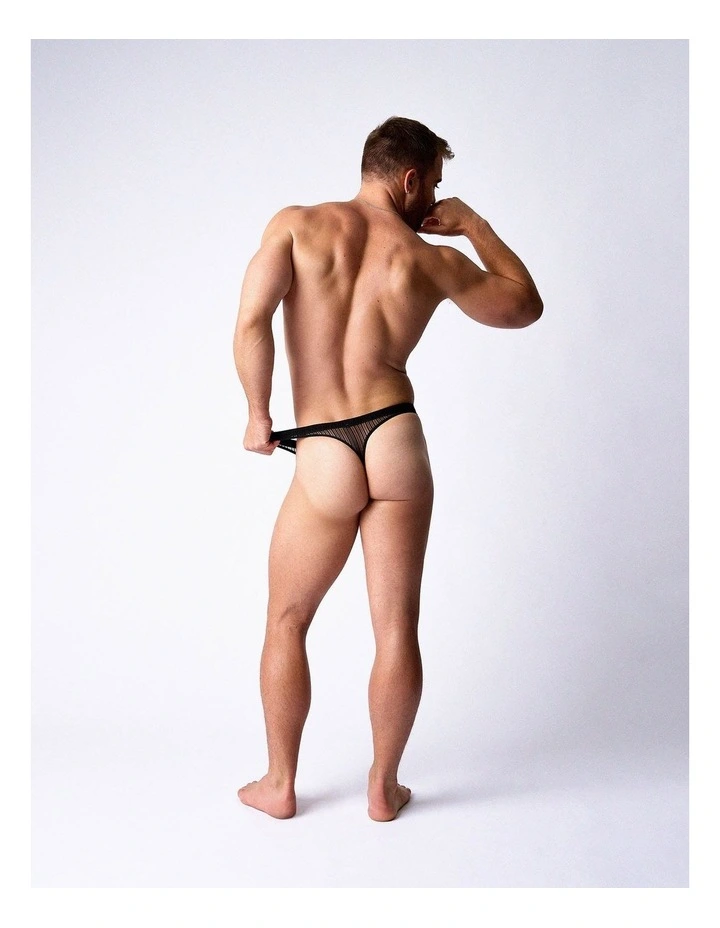 Romeo Sheer Thong in Noir image 2