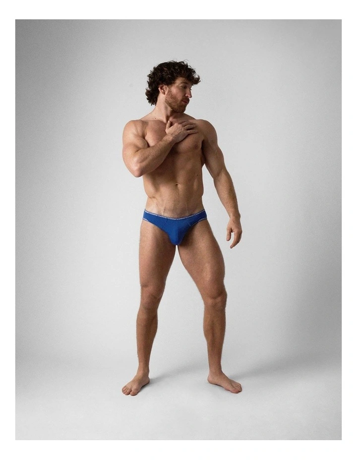 Glide Bikini Brief in Indigo image 2