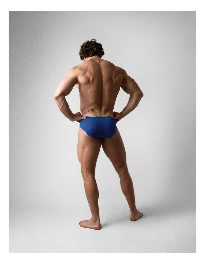 Glide Bikini Brief in Indigo image 5
