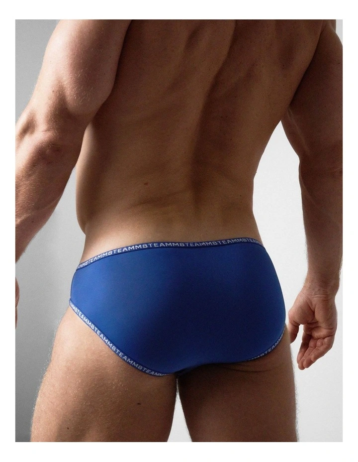 Glide Bikini Brief in Indigo image 6
