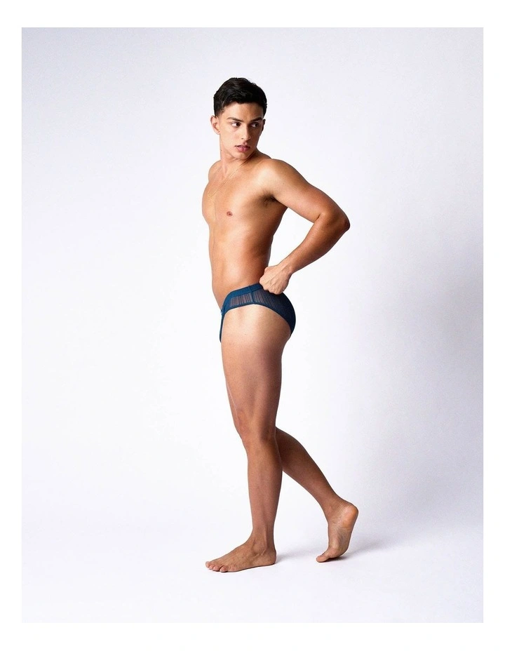 Romeo Sheer Bikini Brief in Abyss image 2