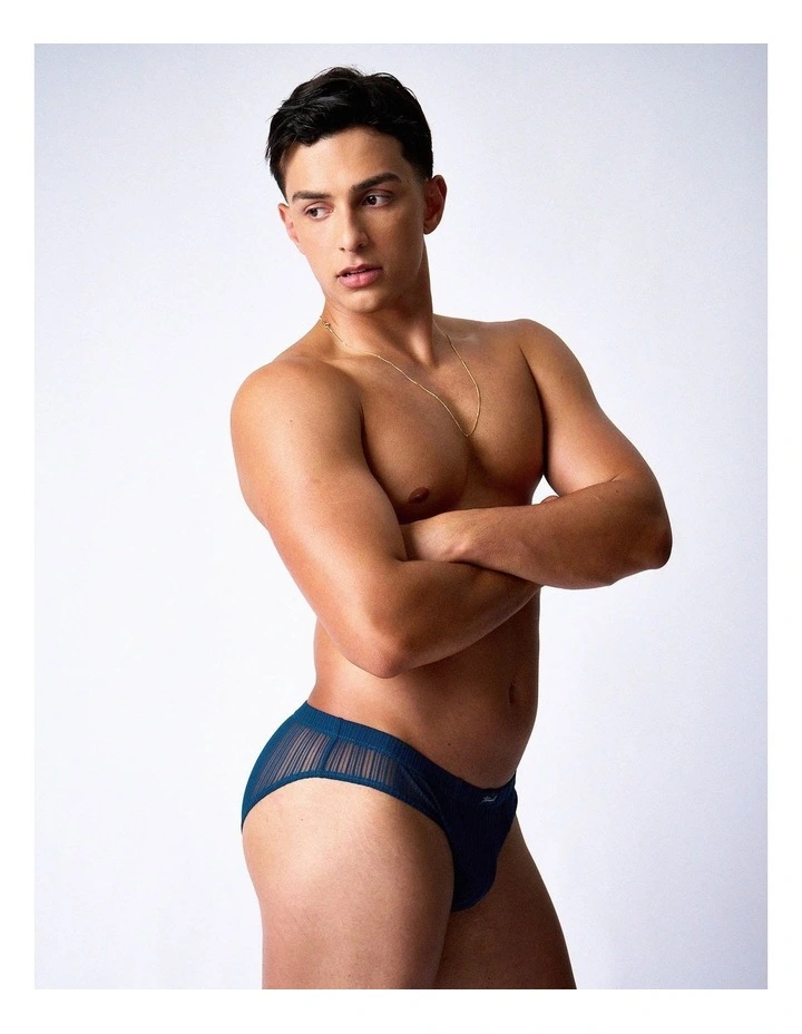 Romeo Sheer Bikini Brief in Abyss image 4