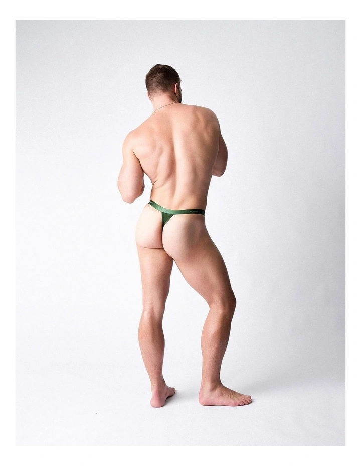 Team Cotton Micro Thong in Forest image 2