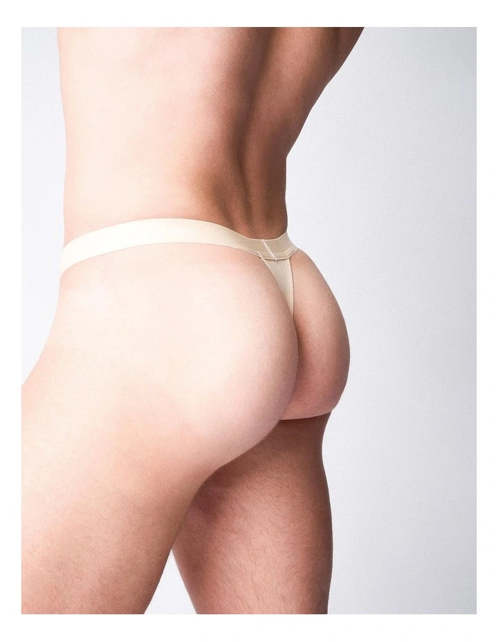 Team Cotton Micro Thong in Ecru image 5