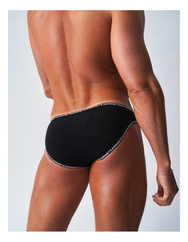 Glide Bikini Brief in Onyx image 4