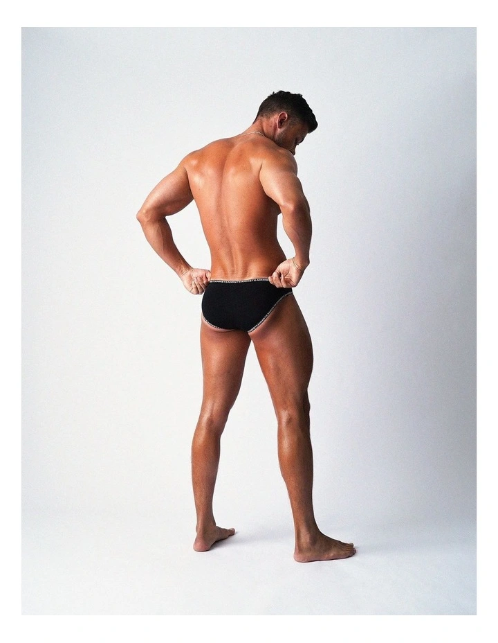 Glide Bikini Brief in Onyx image 5