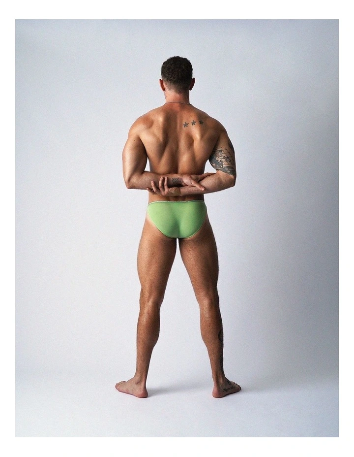 Glide Micro Brief in Matcha image 3