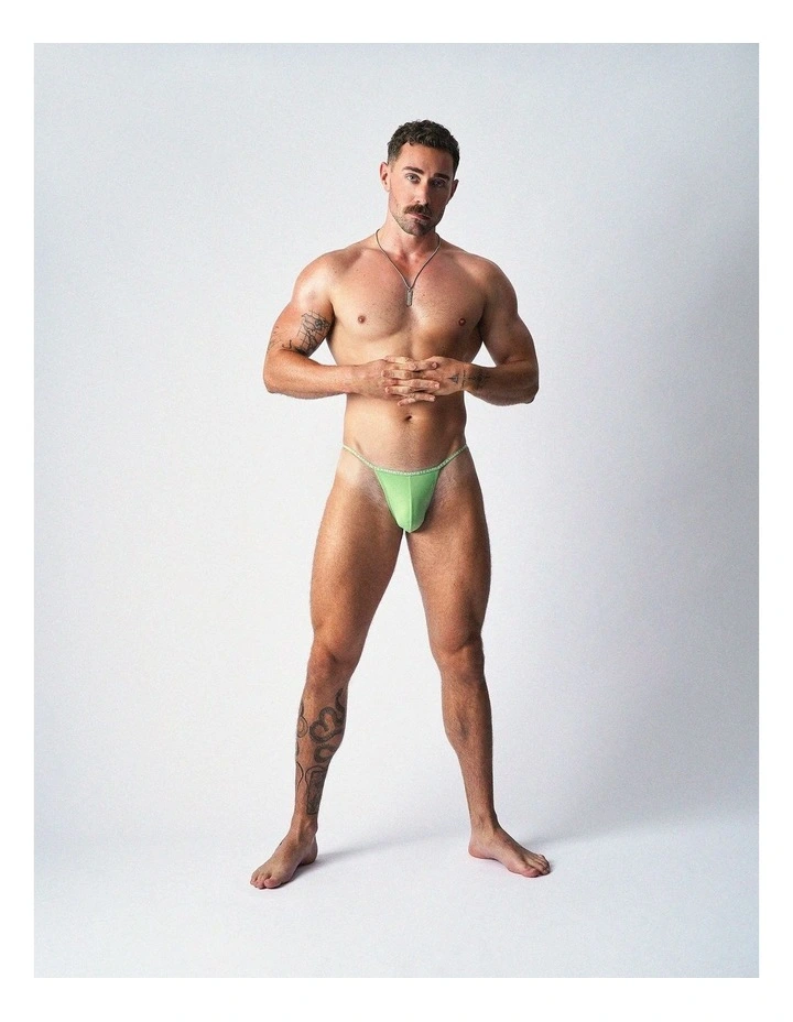 Glide Micro Brief in Matcha image 4