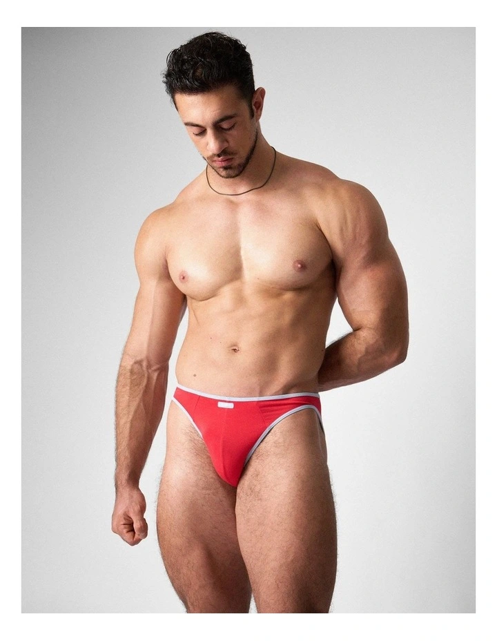 Flaunt Bikini Brief in Cherry image 1