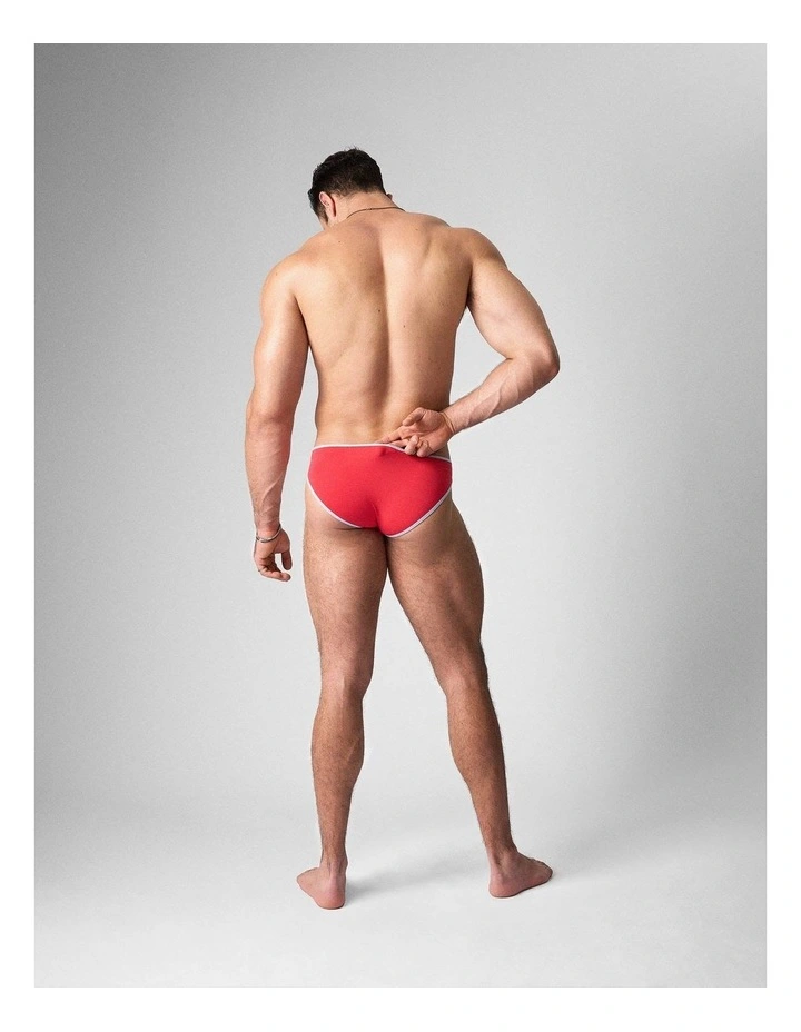 Flaunt Bikini Brief in Cherry image 5