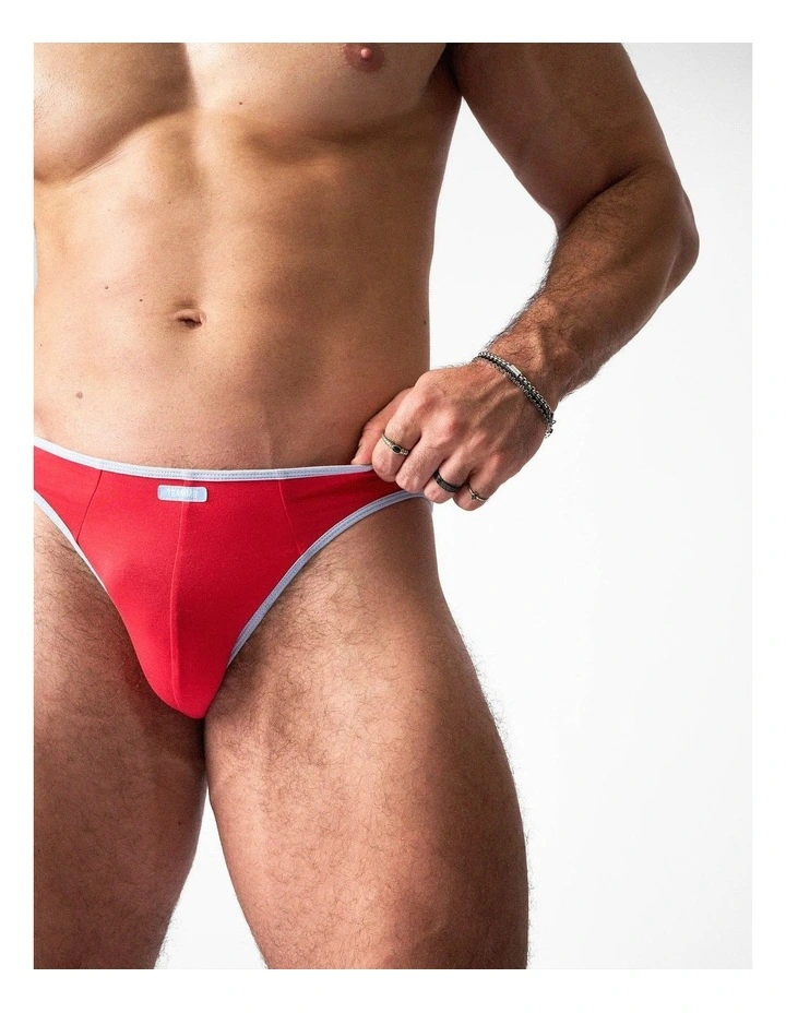 Flaunt Bikini Brief in Cherry image 6
