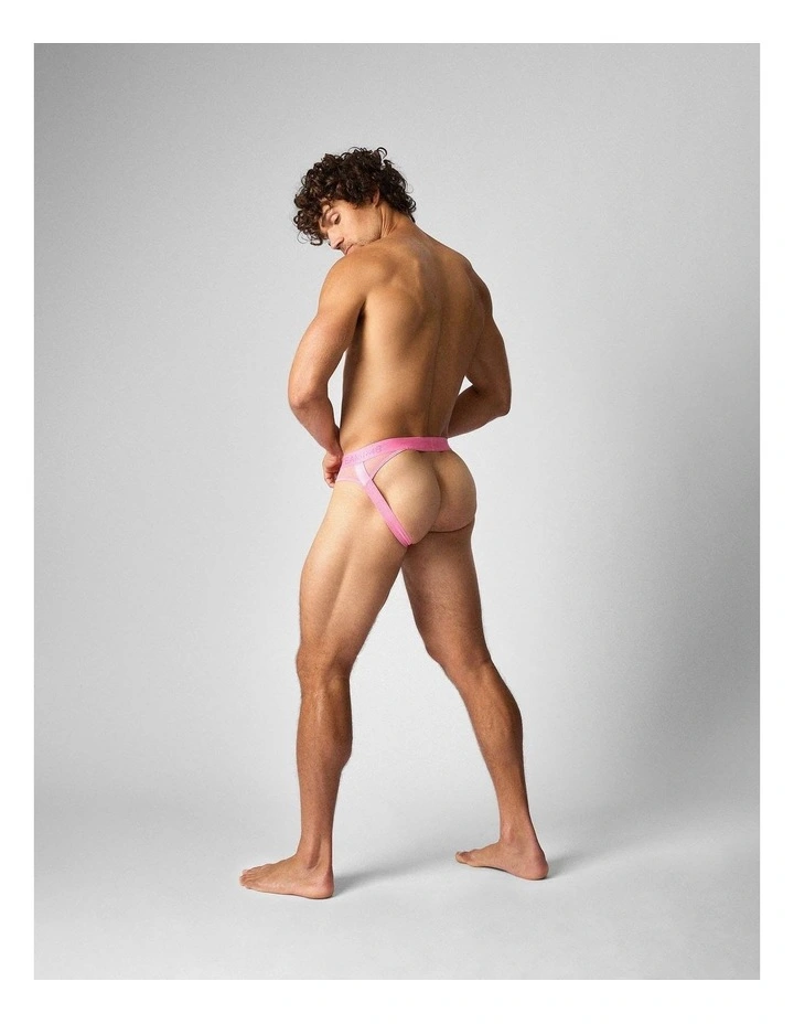 Score Sheer Slim Jockstrap in Blush image 3