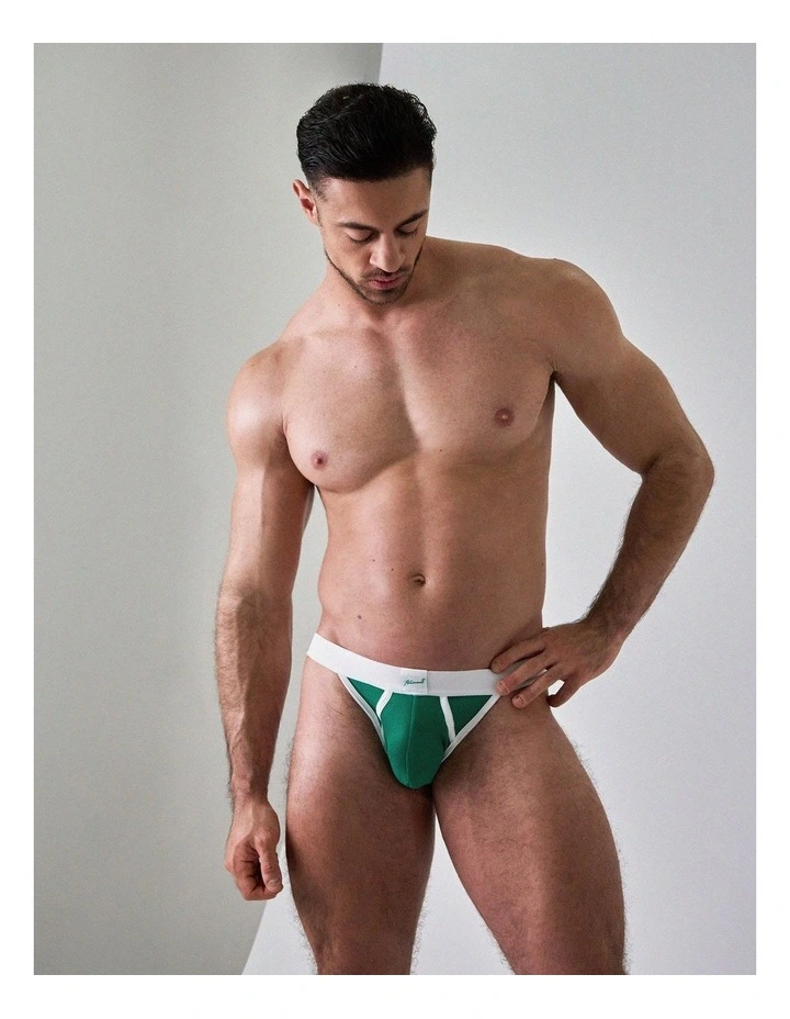 M.V.P. Retro Jockstrap in Jade image 2