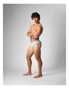 Score Sheer Slim Jockstrap in Arctic Blue