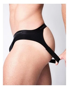 Team Cotton Jockstrap in Onyx