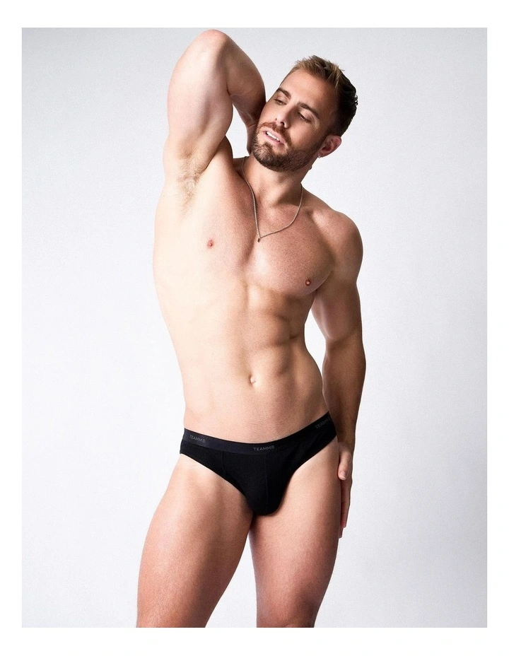 Team Cotton Jockstrap in Onyx image 2
